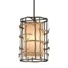Adirondack 3-Light Graphite And Silver Leaf Pendant by Troy Lighting -Troy Lighting Sales graphite and silver leaf troy lighting chandeliers f2883 64 1000