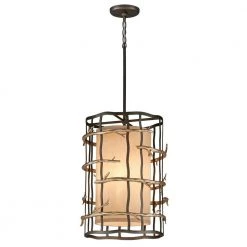 Adirondack 3-Light Graphite And Silver Leaf Pendant by Troy Lighting -Troy Lighting Sales graphite and silver leaf troy lighting chandeliers f2883 c3 1000
