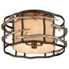 Adirondack 4-Light Graphite and Silver Leaf Semi-Flush Mount by Troy Lighting -Troy Lighting Sales graphite and silver leaf troy lighting flush mount lights c2881 64 1000