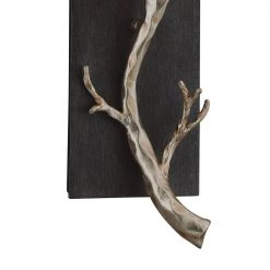 Adirondack 1-Light Graphite and Silver Leaf Sconce by Troy Lighting -Troy Lighting Sales graphite and silver leaf troy lighting wall sconces b2841 1f 1000