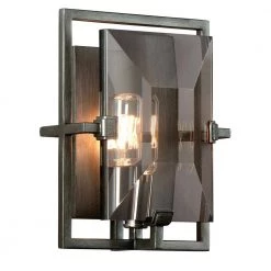 Prism 1-Light Graphite Wall Sconce by Troy Lighting