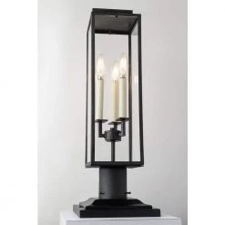Beckham 3-Light Forged Iron 23.75 in. H Outdoor Post Light with Clear Glass by Troy Lighting 7 Beckham 3-Light Forged Iron 23.75 in. H Outdoor Post Light with Clear Glass by Troy Lighting -Troy Lighting Sales iron troy lighting post lanterns p6385 4f 1000