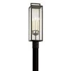 Beckham 3-Light Forged Iron 23.75 in. H Outdoor Post Light with Clear Glass by Troy Lighting