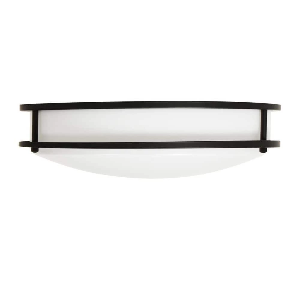 16 in. 1-Light Matte Black Selectable Dimmable LED Flush Mount by EnviroLite 7 16 in. 1-Light Matte Black Selectable Dimmable LED Flush Mount by EnviroLite - Image 5