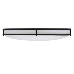24 in. Oval 1-Light Matte Black Selectable Dimmable LED Flush Mount by EnviroLite -Troy Lighting Sales matte black envirolite flush mount lights ev1424c3c 43 c3 1000