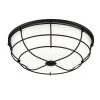 16 in. 1-Light Matte Black Selectable CCT LED Flush Mount by EnviroLite 1 16 in. 1-Light Matte Black Selectable CCT LED Flush Mount by EnviroLite -Troy Lighting Sales matte black envirolite flush mount lights ev1558c3 43 64 1000