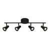 Armstrong 2 ft. 4-Light Matte Black Integrated LED Fixed Track Lighting Kit by EnviroLite -Troy Lighting Sales matte black envirolite track lighting kits evt41052d3 43 64 1000