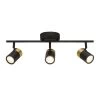 Gilded 2 ft. 3-Light Matte Black with Brushed Gold Integrated LED Selectable CCT Fixed Track Lighting Kit by EnviroLite -Troy Lighting Sales matte black with brushed gold envirolite track lighting kits evt31053c5 341 64 1000