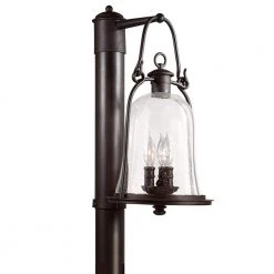Owings Mill 3-Light Outdoor Natural Bronze Post Light by Troy Lighting
