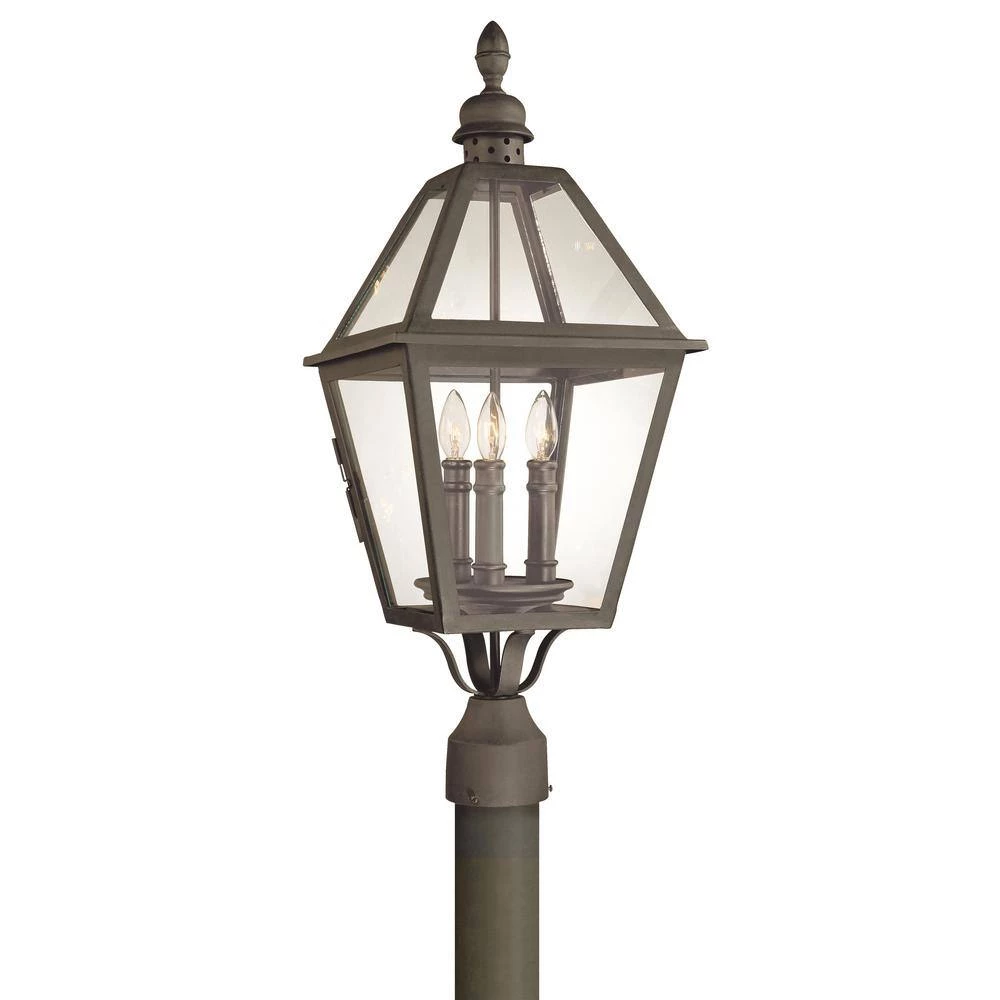 Townsend 3-Light Outdoor Natural Bronze Post Light by Troy Lighting 4 Townsend 3-Light Outdoor Natural Bronze Post Light by Troy Lighting - Image 2