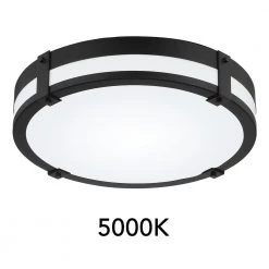 18 in. Winslow Natural Iron Integrated Selectable CCT LED Round Ceiling Light Flush Mount by EnviroLite -Troy Lighting Sales natural iron envirolite flush mount lights ev1561c3 151 1f 1000