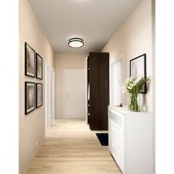 18 in. Winslow Natural Iron Integrated Selectable CCT LED Round Ceiling Light Flush Mount by EnviroLite -Troy Lighting Sales natural iron envirolite flush mount lights ev1561c3 151 40 1000