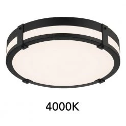 18 in. Winslow Natural Iron Integrated Selectable CCT LED Round Ceiling Light Flush Mount by EnviroLite -Troy Lighting Sales natural iron envirolite flush mount lights ev1561c3 151 4f 1000