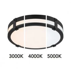 18 in. Winslow Natural Iron Integrated Selectable CCT LED Round Ceiling Light Flush Mount by EnviroLite -Troy Lighting Sales natural iron envirolite flush mount lights ev1561c3 151 66 1000