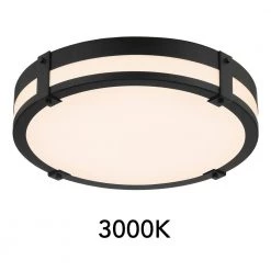 18 in. Winslow Natural Iron Integrated Selectable CCT LED Round Ceiling Light Flush Mount by EnviroLite -Troy Lighting Sales natural iron envirolite flush mount lights ev1561c3 151 c3 1000