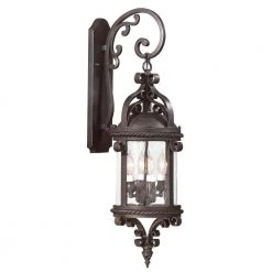 Pamplona 4-Light Old Bronze Outdoor Wall Lantern Sconce by Troy Lighting