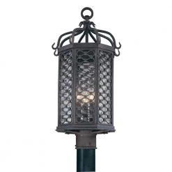 Los Olivos 3-Light Outdoor Old Iron Post Light by Troy Lighting