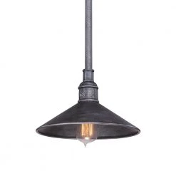 Toledo 1-Light Old Silver Outdoor Hanging Pendant by Troy Lighting