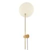 Leif 1-Light Patina Brass Soft Sand Plug-in Sconce by Troy Lighting