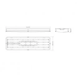 40 in. Linear 1-Light Rose Gold Dimmable LED Flush Mount by EnviroLite 11 40 in. Linear 1-Light Rose Gold Dimmable LED Flush Mount by EnviroLite -Troy Lighting Sales rose gold envirolite flush mount lights ev1240l3 325 4f 1000