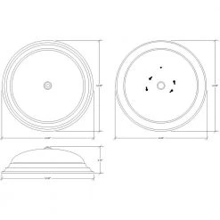 Satin Bronze Dimming LED Flush Mount with Alabaster Glass by EnviroLite 11 Satin Bronze Dimming LED Flush Mount with Alabaster Glass by EnviroLite -Troy Lighting Sales satin bronze envirolite flush mount lights evled502d 34 a0 1000
