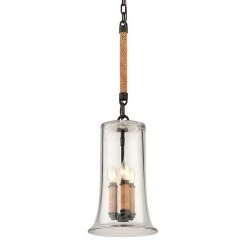 Pier 39 3-Light Shipyard Bronze Pendant by Troy Lighting