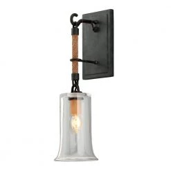 Pier 39 1-Light Shipyard Bronze Wall Sconce by Troy Lighting