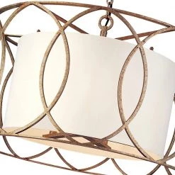 Sausalito 5-Light Silver Gold Pendant by Troy Lighting -Troy Lighting Sales silver gold troy lighting chandeliers f1285sg 44 1000