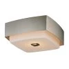 Allure 2-Light Silver Leaf Square Flush Mount with Opal White Glass Shade by Troy Lighting -Troy Lighting Sales silver leaf troy lighting flush mount lights c5672 64 1000