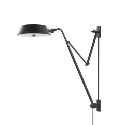 Justin 3 Light Soft Black Plug-in Sconce by Troy Lighting