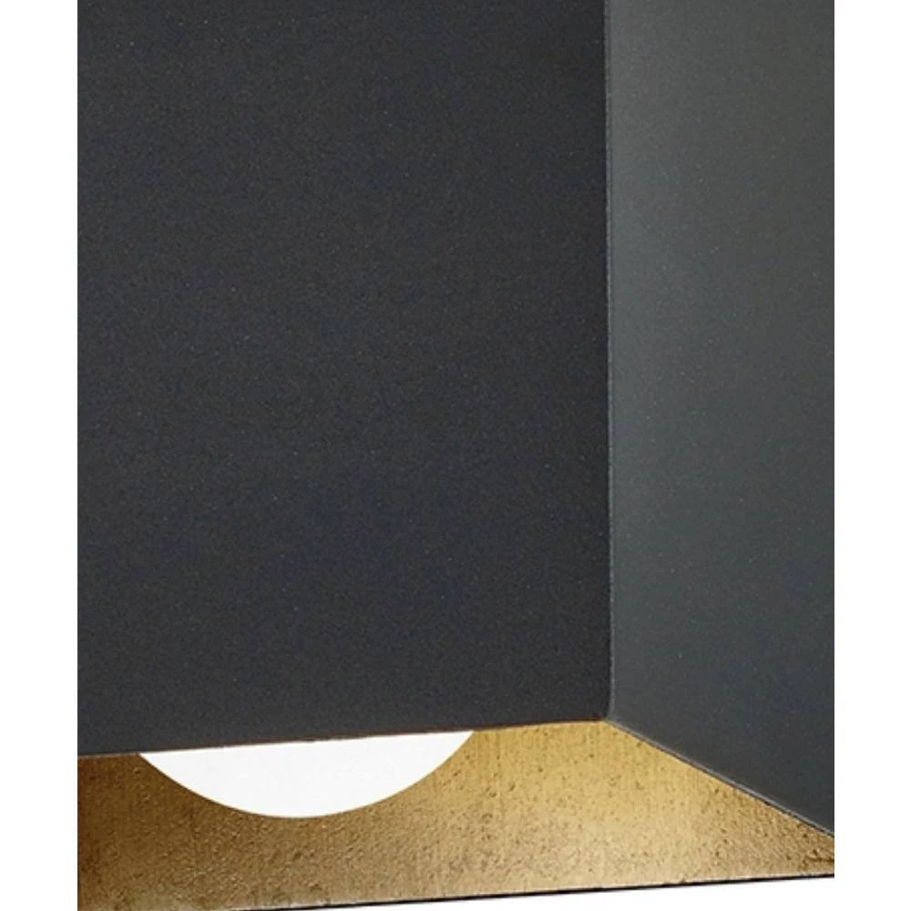 Felix 6.75 in. 1-Light Texture Black Warm Silver Flush Mount by Troy Lighting 4 Felix 6.75 in. 1-Light Texture Black Warm Silver Flush Mount by Troy Lighting - Image 2