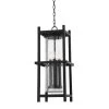 Carlo 4-Light Textured Black, Clear Seeded Lantern Outdoor Pendant by Troy Lighting -Troy Lighting Sales textured black clear seeded troy lighting outdoor pendant lights f7526 tbk 64 1000