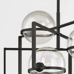 Elliot 3-Light Textured Black 25 in. W Pendant with Clear Glass by Troy Lighting -Troy Lighting Sales textured black troy lighting chandeliers f6223 1f 1000