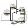 Elliot 6-Light Textured Black 30 in. W Pendant with Clear Glass by Troy Lighting -Troy Lighting Sales textured black troy lighting chandeliers f6226 64 1000