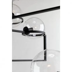 Elliot 8-Light Textured Black 44 in. W Pendant with Clear Glass by Troy Lighting -Troy Lighting Sales textured black troy lighting chandeliers f6228 4f 1000