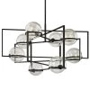 Elliot 8-Light Textured Black 44 in. W Pendant with Clear Glass by Troy Lighting -Troy Lighting Sales textured black troy lighting chandeliers f6228 64 1000