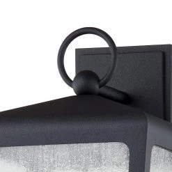 Mariden 4-Light Textured Black Wall Sconce with Clear Seeded Glass Shade by Troy Lighting -Troy Lighting Sales textured black troy lighting vanity lighting b7603 1f 1000