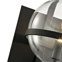 Elliot 1-Light Textured Black 11.5 in. H Wall Sconce with Clear Glass by Troy Lighting 15 Elliot 1-Light Textured Black 11.5 in. H Wall Sconce with Clear Glass by Troy Lighting -Troy Lighting Sales textured black troy lighting wall sconces b6221 44 1000