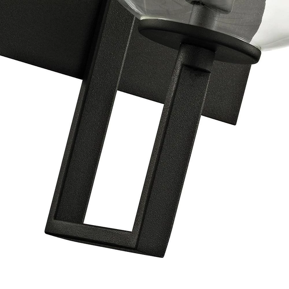 Elliot 1-Light Textured Black 11.5 in. H Wall Sconce with Clear Glass by Troy Lighting 9 Elliot 1-Light Textured Black 11.5 in. H Wall Sconce with Clear Glass by Troy Lighting - Image 7