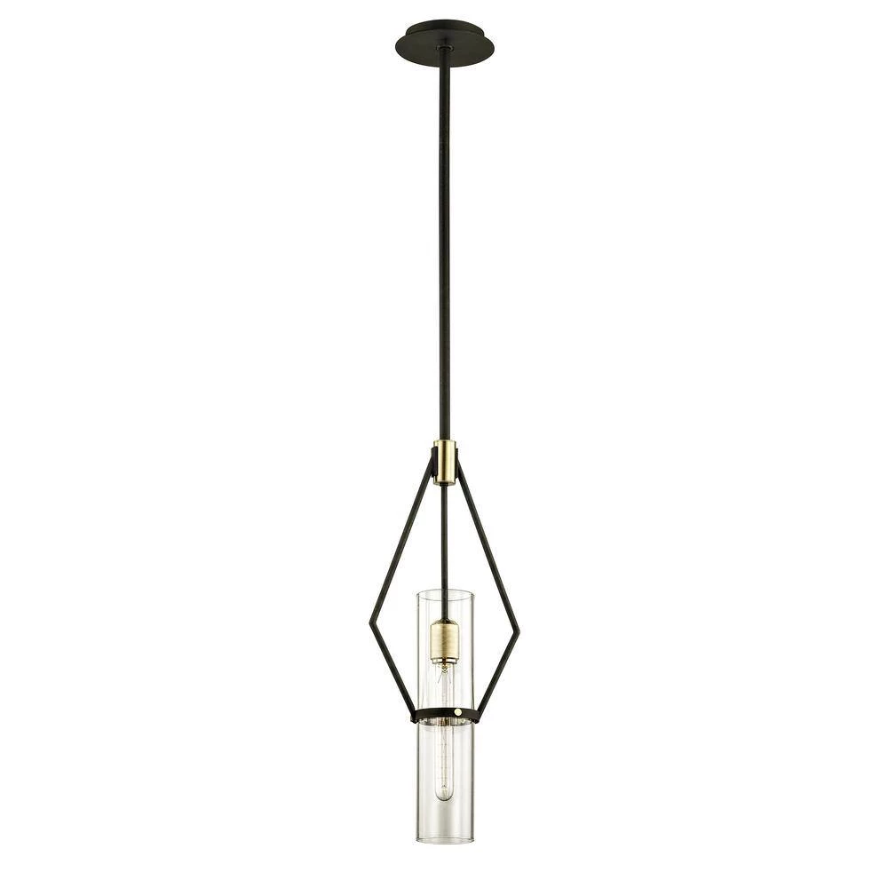 Raef 1-Light Textured Bronze 9.5 in. W Pendant with Clear Glass by Troy Lighting 7 Raef 1-Light Textured Bronze 9.5 in. W Pendant with Clear Glass by Troy Lighting - Image 5