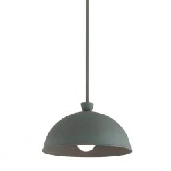 Tygo 1-Light Verdigris Standard Pendant Light with Verdigris Metal Shade by Troy Lighting