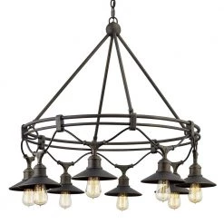 Shelton 8-Light Vintage Bronze Chandelier by Troy Lighting