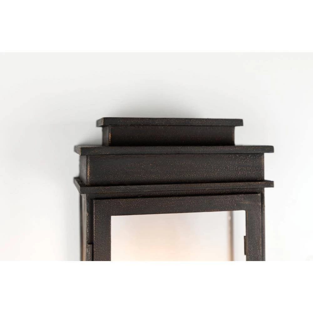 Vintage 2-Light Vintage Bronze Outdoor Wall Lantern Sconce by Troy Lighting 6 Vintage 2-Light Vintage Bronze Outdoor Wall Lantern Sconce by Troy Lighting - Image 4