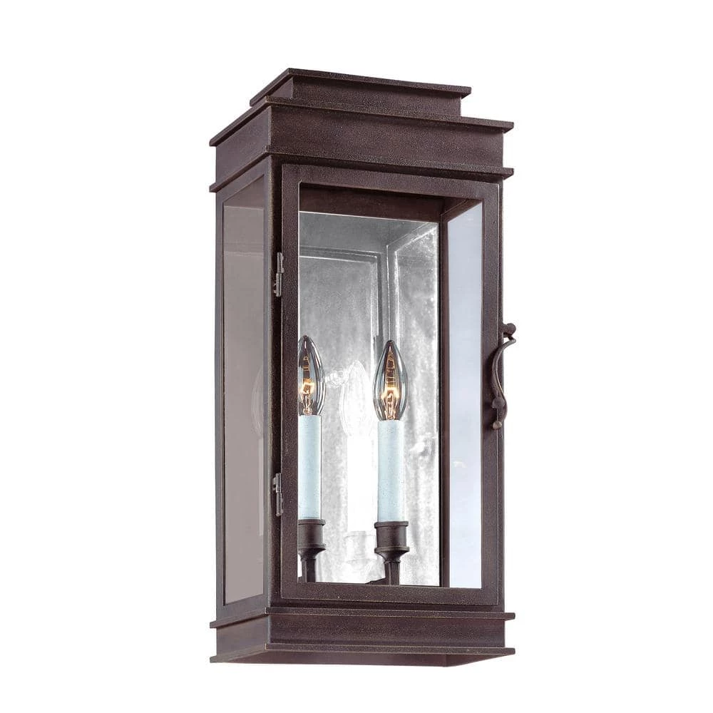 Vintage 2-Light Vintage Bronze Outdoor Wall Lantern Sconce by Troy Lighting 3 Vintage 2-Light Vintage Bronze Outdoor Wall Lantern Sconce by Troy Lighting