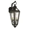 Calabasas 2-Light Vintage Bronze 20.25 in. H Outdoor Wall Lantern Sconce with Clear Glass by Troy Lighting