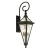 Geneva 4-Light Vintage Bronze 37.5 in. H Outdoor Wall Lantern Sconce with Clear Seeded Glass by Troy Lighting -Troy Lighting Sales vintage bronze troy lighting outdoor sconces b6473 64 1000