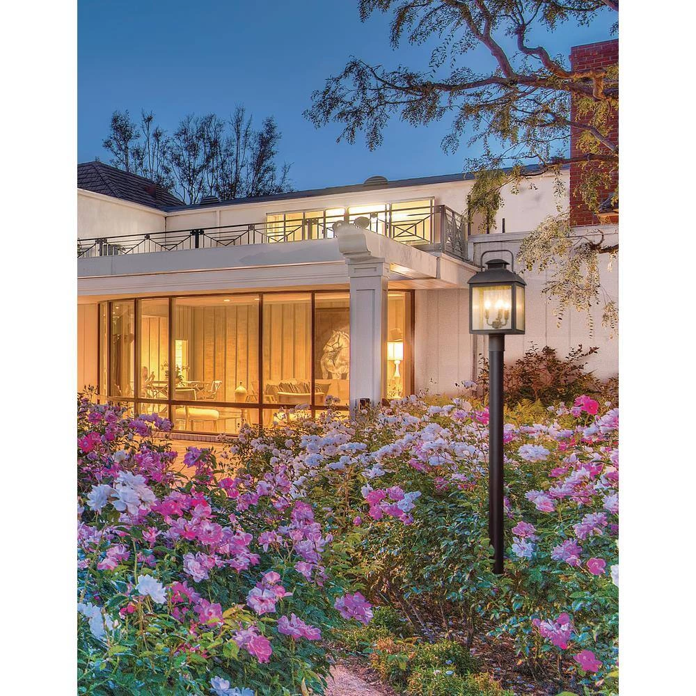 Chamberlain 3-Light Outdoor Vintage Bronze Post Light by Troy Lighting 4 Chamberlain 3-Light Outdoor Vintage Bronze Post Light by Troy Lighting - Image 2