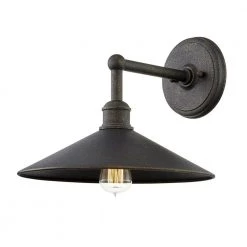 Shelton 14 in. 1-Light Vintage Bronze Wall Sconce by Troy Lighting