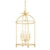 Brooks 4-Light Vintage Gold Leaf Lantern Pendant Light by Troy Lighting -Troy Lighting Sales vintage gold leaf troy lighting chandeliers f5717 vgl 64 1000