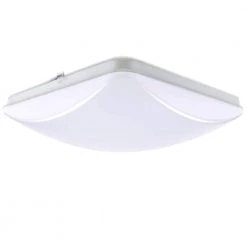 11 in. White Integrated LED Selectable CCT Square Flush Mount Light by EnviroLite